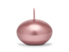 Metallized floating candle - 4 cm - pink gold - 50 pcs.