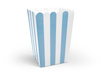 Popcorn boxes - Blue - 7.5 x 7.5 x 12.5 cm - 6 pieces