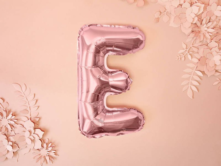 Foil balloon - Letter "E" - Pink Gold - 35 cm