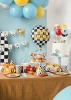 Foil balloon - Checkerboard - Happy Birthday - 45 cm - Mix