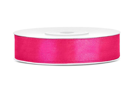 Satin ribbon - Dark pink - 12mm/25m