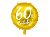 Foil Balloon - Round - 60th Birthday! - Gold - 45cm