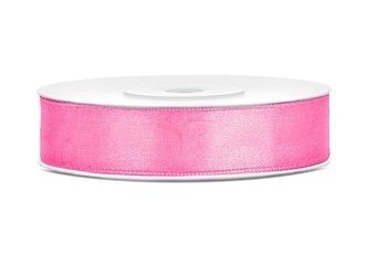 Satin ribbon - Pink - 12mm/25m