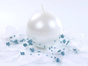  Ball Candle - Metalized - Pearl - 8cm - 1 piece