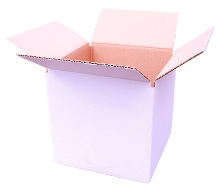 WHITE CARDBOARD BOX - 15x15x15cm