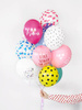 Strong 30cm Balloons - Pastel Baby Pink - Love Makes Me Fly - 50 pieces