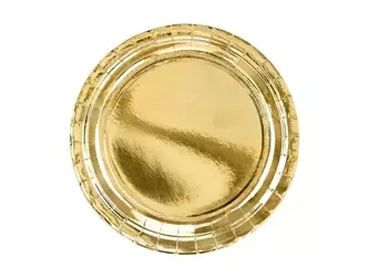 Plates - Gold - 23 cm - 6 pcs