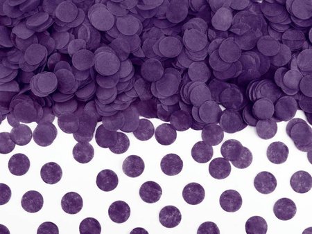 Tissue paper confetti - Circles - Purple - 15g