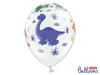 Strong 30cm Balloons - Pure White - Dinosaurs - 50 pieces