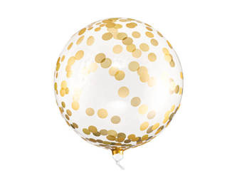 Balloon Ball - Gold dots - 40cm