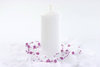 Club candle - White - Matte - 12 x 6 cm