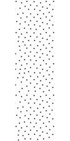 Wrapping Paper - White - Black Stars - 68.5 x 100 cm