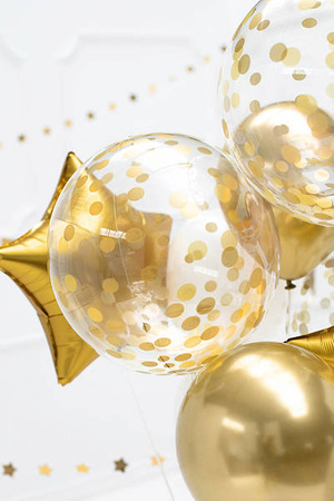  Balloon Ball - Gold dots - 40cm 