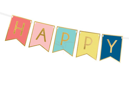 Birthday Banner - Happy Birthday - Colorful - 15 x 175 cm