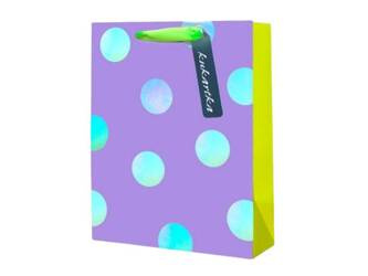 Gift bag - neon - purple - 1 pc.