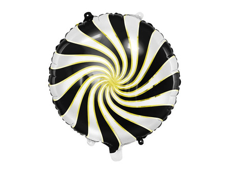 Foil balloon - Candy - Black - 35 cm