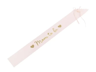 Sash - Mom to be - 75 cm - pale pink