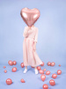 Foil balloon - Heart - Pink Gold - 61 cm