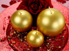 Ball Candle - Metalized - Gold - 8cm - 1 piece