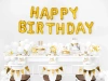 Paper napkins - Happy Birthday - White - Gold inscription - 20 pieces