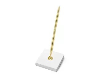 Pen stand - 8 x 8 x 16.5 cm - Gold