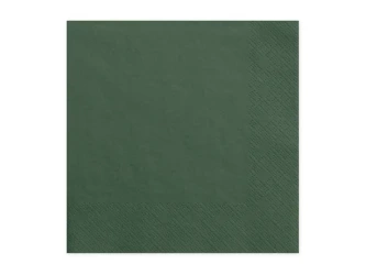 Paper napkins - Bottle green - 33x33cm - 20 pcs