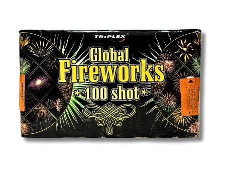 GLOBAL FIREWORKS BATTERY - 100 SHOTS - 25MM - TXB112 - 1 PIECE.