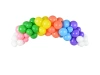 Metalized balloons 23cm - Rainbow - Mint - 100 pieces