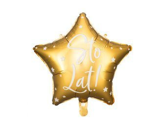 Foil Star Balloon Happy Birthday! - Gold - 40cm