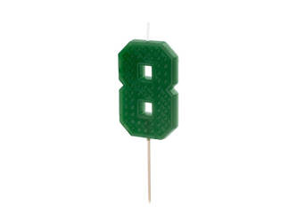 Birthday candle - Number 8 - Blocks - 6 cm