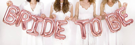 Foil balloon - Bride To Be - Pink Gold - 340 x 35 cm