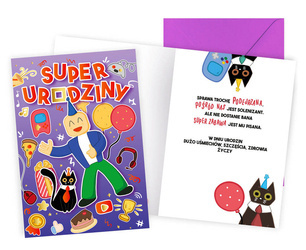 Greeting card - Super birthday - Mix