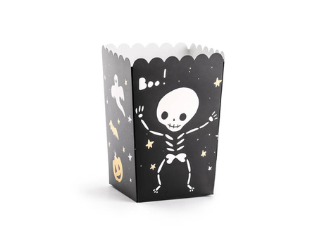 Popcorn boxes - Boo! - Black - 6 pieces