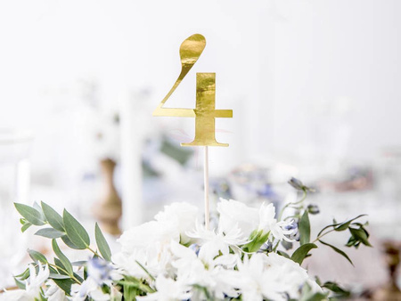 Table numbers - Gold - 25.5 - 26.5 cm - 11 pieces