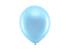 Metalized balloons 23cm - Rainbow - Blue - 100 pieces