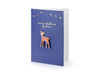 Card with pin - Deer - 10.5 x 14.8 cm