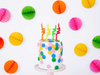 Birthday candles - Twisted - 8 cm - 4 pieces