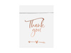 Candy Bags - Thank You - Pink Gold - 13 x 14 cm - 6 pieces