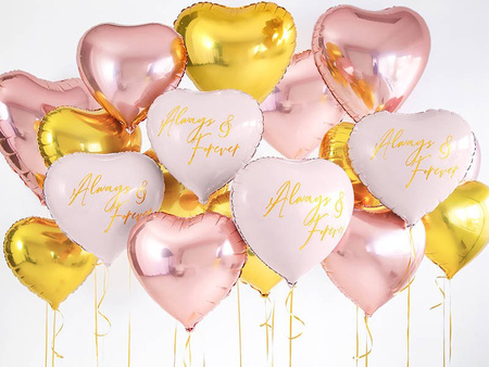 Foil balloon - Heart - Gold - 45 cm