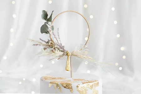 Wooden topper - Hoop - 24.5 cm