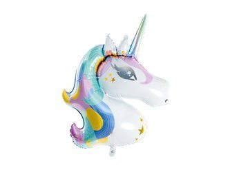 Foil balloon - Unicorn head / Unicorn - 73 x 90 cm