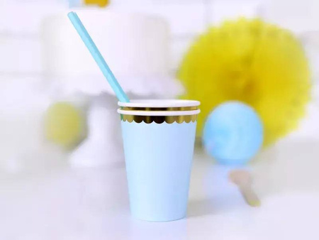 Cups - 220ml - light blue - 6 pcs.