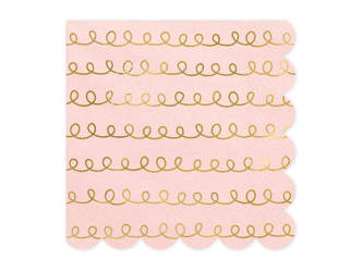 Paper napkins - Patterns - Light powder pink - 20 pieces