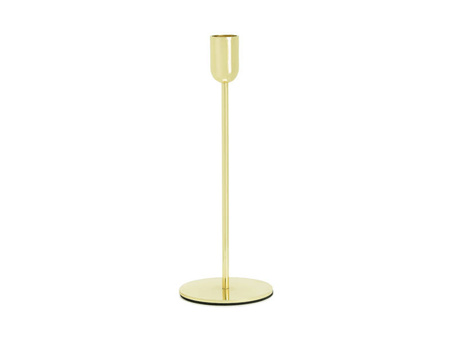 Candleholder - Gold - Single - 22 cm