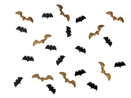 Confetti - Black and gold bats - 15 grams