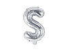 Foil balloon - Letter "S" - Silver - 35 cm