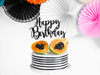 Cake topper - Happy Birthday - Black - 22.5 cm