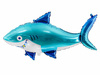 Foil balloon - Shark - Blue - 92 x 48 cm