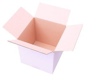 WHITE CARDBOARD BOX - 20x20x20cm