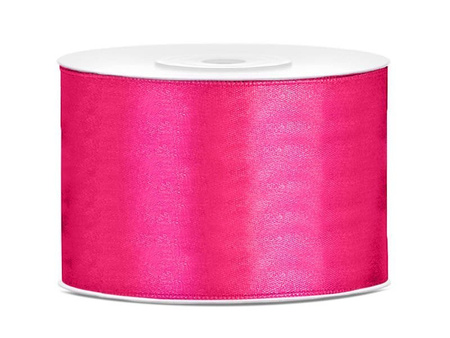 Satin ribbon, Dark pink - 50mm / 25m